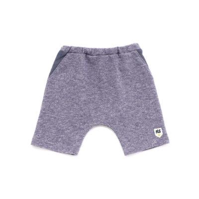 ガーゼ裏毛ワッペン付きパンツ(70~90cm)(S(70-80cm) ネイビー