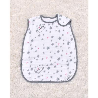 ガーゼ総柄プリントスリーパー(ﾜﾝｻｲｽﾞ 星柄(ピンク系）): 新生児