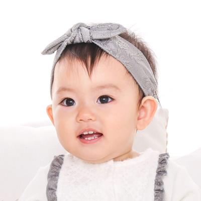 花柄ふくれ折りジャガードヘアバンド