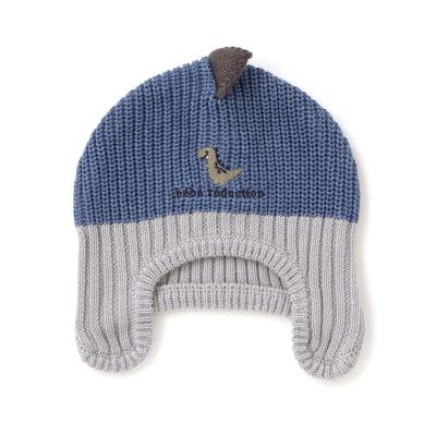 恐竜耳当て付きニット帽(46~48cm)