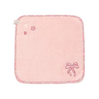 モチーフ刺しゅうパイルハンカチ