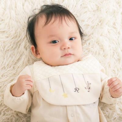 裏毛切替ルウちゃん刺しゅうスタイ