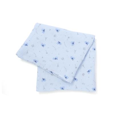 【お揃い】ガーゼアニマルプリントスワドル