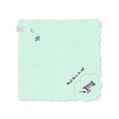 スカラップ刺しゅうパイルハンカチ