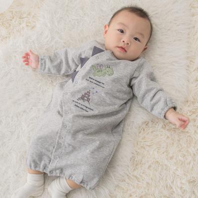 裏毛ドラゴンパッチワーク2WAY-オール(50~75cm)(ﾜﾝｻｲｽﾞ(50-75cm