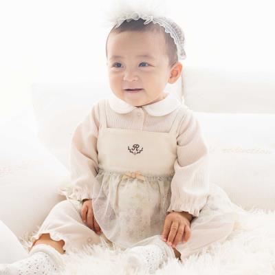 【お揃い】チュニック付きテレコフェイスカバーオール(70~80cm)