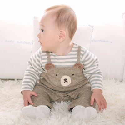 ネップ接結クマレイヤード風 カバーオール(70~80cm)