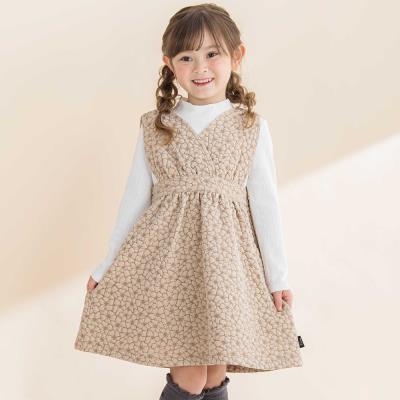 【お揃い】花柄ふくれJQジャンパースカート(90~130cm)