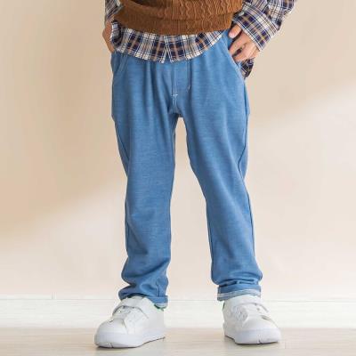 【お揃い】デニムニットクライミングロングパンツ(80~130cm)