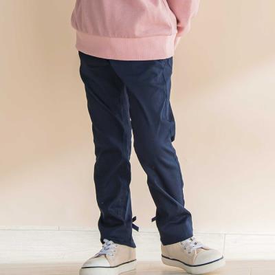 リボン付きストレッチツイルスリムパンツ(80~130cm)