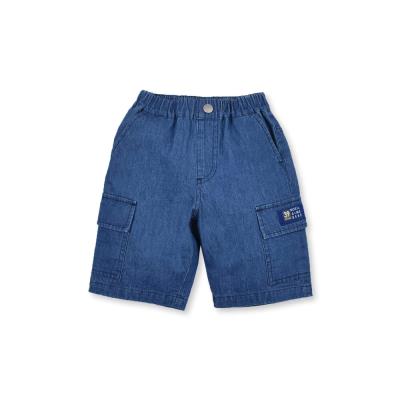 OP ベルベルジン ショートパンツ Mサイズ ポケット 付き デニム ショートパンツ (90~130cm)(90cm ネイビー