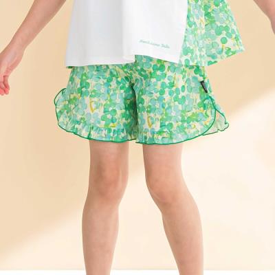 （ブランドロゴ）の人気ランキング お揃い】水彩花柄裾フリルショートパンツ(90~130cm)(90cm Tシャツ(半袖/袖なし)