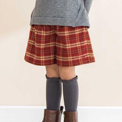 【お揃い】チェック柄キュロット(80~130cm)