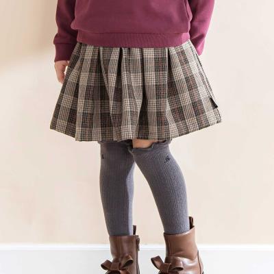 タータンチェックインナーパンツ付きスカート(80~130cm)