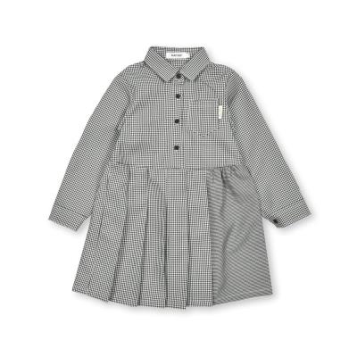 【お揃い】千鳥格子タータンチェック柄シャツワンピース(90~130cm)