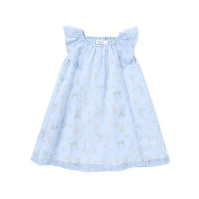 アイス柄プリントシアーチェックワンピース(80~130cm)