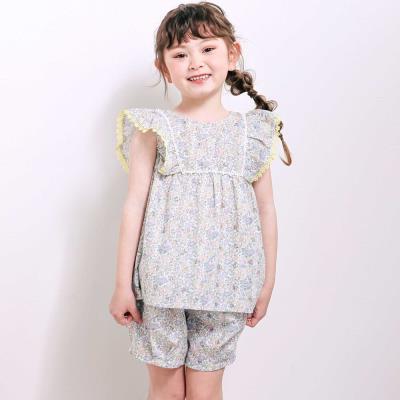 花柄チュニック+ショーパンセットアップ(80~130cm)