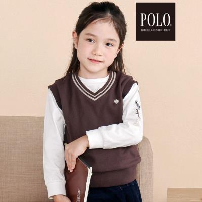 【POLO BCS(ポロ・ビーシーエス)×SLAP SLIP】長袖Tシャツ＆ベストセット(80~130cm)