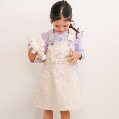 BEBE 新品　キルティングジャンパースカート　セット キルトジャンパースカート(80cm オフ ホワイト): キッズ