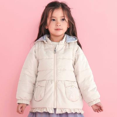 【お揃い】無地キラキラ箔プリント8WAYコート(80~130cm)