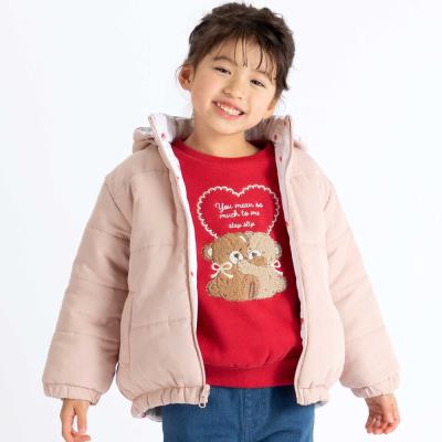 無地プリント柄リバーシブルコート(80~130cm)