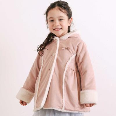 リボン+チャームプリンセスラインムートンコート(90~130cm)