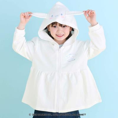 【シナモロール/ポムポムプリン×SLAPSLIP】耳付きデザインパーカー(90~130cm)