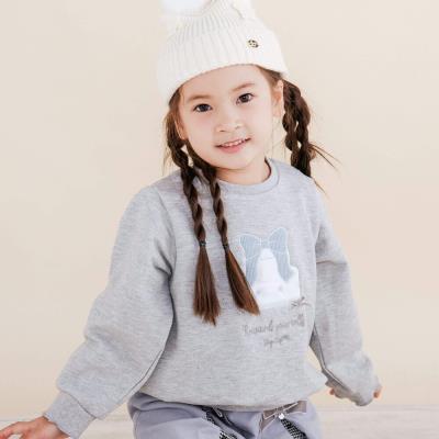 ケーキモチーフパッチ刺しゅうキラキララメ素材トレーナー(80~130cm)