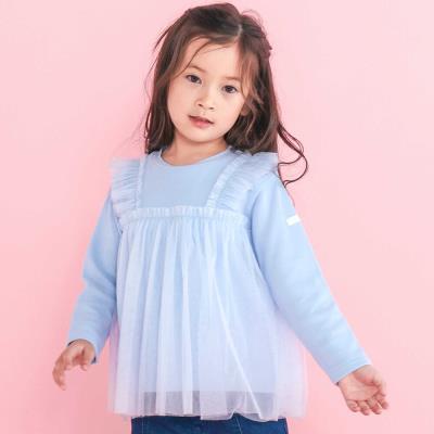 ふんわりチュールビスチェドッキングトレーナー(80~130cm)