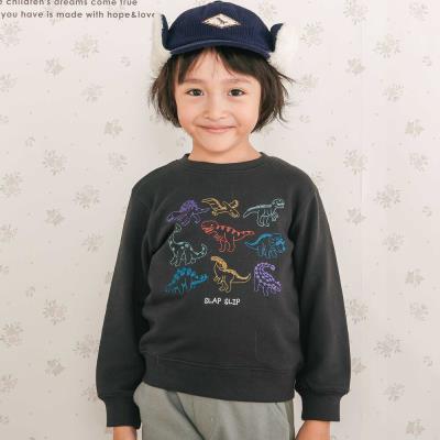 恐竜刺しゅうトレーナー(80~130cm)