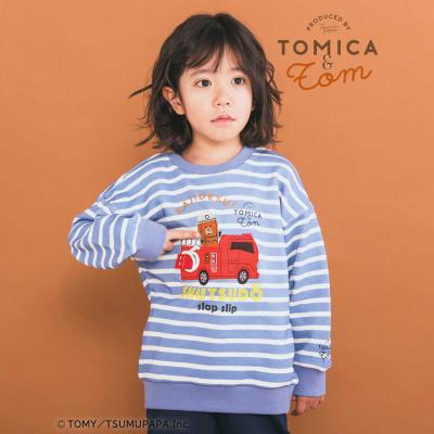 【トミカとトム×SLAPSLIPコラボアイテム】はたらくくるま遊べる消防車ホイールローダーボーダートレーナー(80~120cm)
