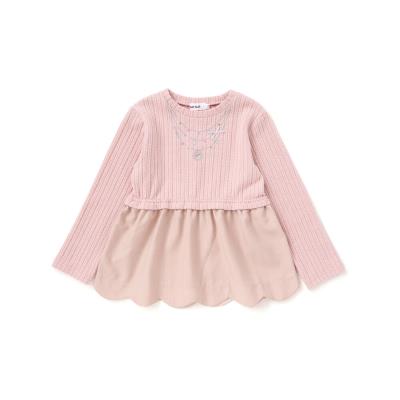 キラキラネックレスモチーフドッキングトレーナー(80~130cm)