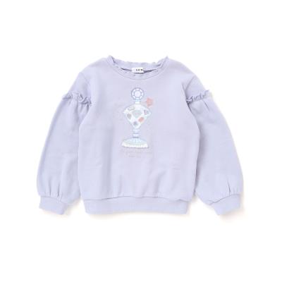 ケーキパフュームボトルモチーフキラキラパッチ刺しゅうトレーナー(80~130cm)