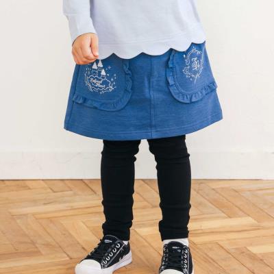 キラキラ刺しゅうフリルポケットスカッツ(80~120cm)