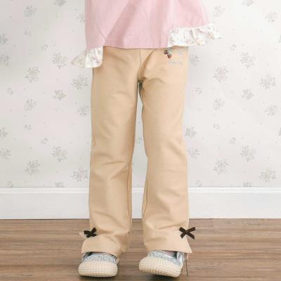 キラキラモチーフ刺しゅうフリル腰ポケットフレアパンツ(80~130cm)