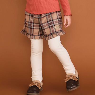 【お揃い】レギンスドッキングチェックショートパンツ(80~130cm)