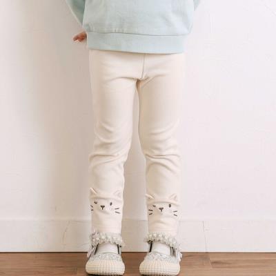 ネコウサギ耳付きアニマルモチーフレギンス(80~130cm)