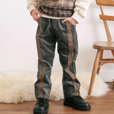 パイピングチェックサイドラインロングパンツ(80~130cm)