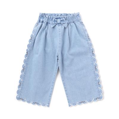 スカラップ7分丈デニム＆ツイルパンツ(90~130cm)