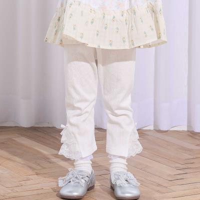 裾チュールレース7分丈レギンス(80~120cm)