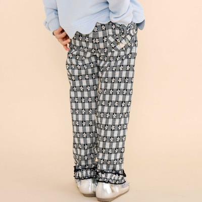 モチーフ総柄チェックパンツ(80~120cm)
