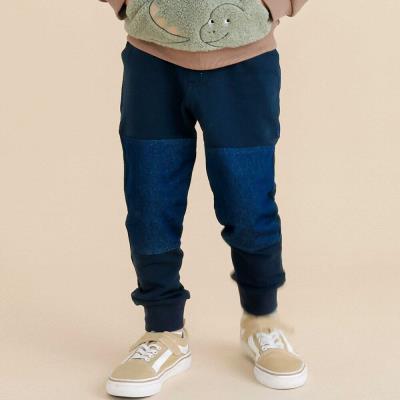 【GANJYO】カラー切り替えパンツ(80~130cm)