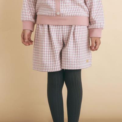 チェック柄タック入りショートパンツ(90~130cm)