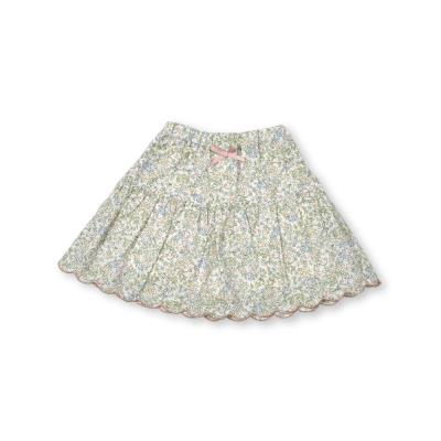 お揃い】花柄裾刺しゅうスカラップスカパン(90~140cm)(90cm オフ