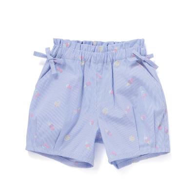 お揃い】カラフルスイーツ刺しゅう風発泡プリント柄サイドリボン裾