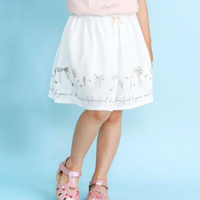 リボンアイス裾プリントスカパン(90~130cm)