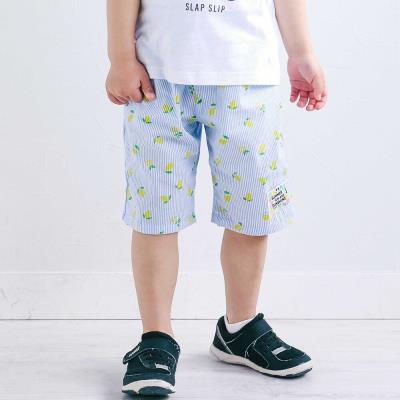 【マリンシリーズ】ストライプ&チェック前後切り替え5分丈パンツ