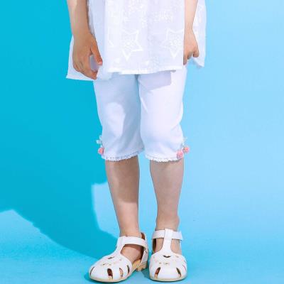 【接触冷感】裾リボン星付きモチーフ5分丈レギンス(80~130cm)