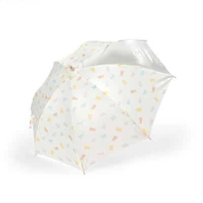 アニマルグミケーキ車マルチ総柄傘(45~50cm)(S(45cm) ホワイト系