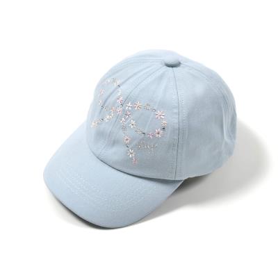 キラキラリボン刺しゅうツイルキャップ(52~54cm)